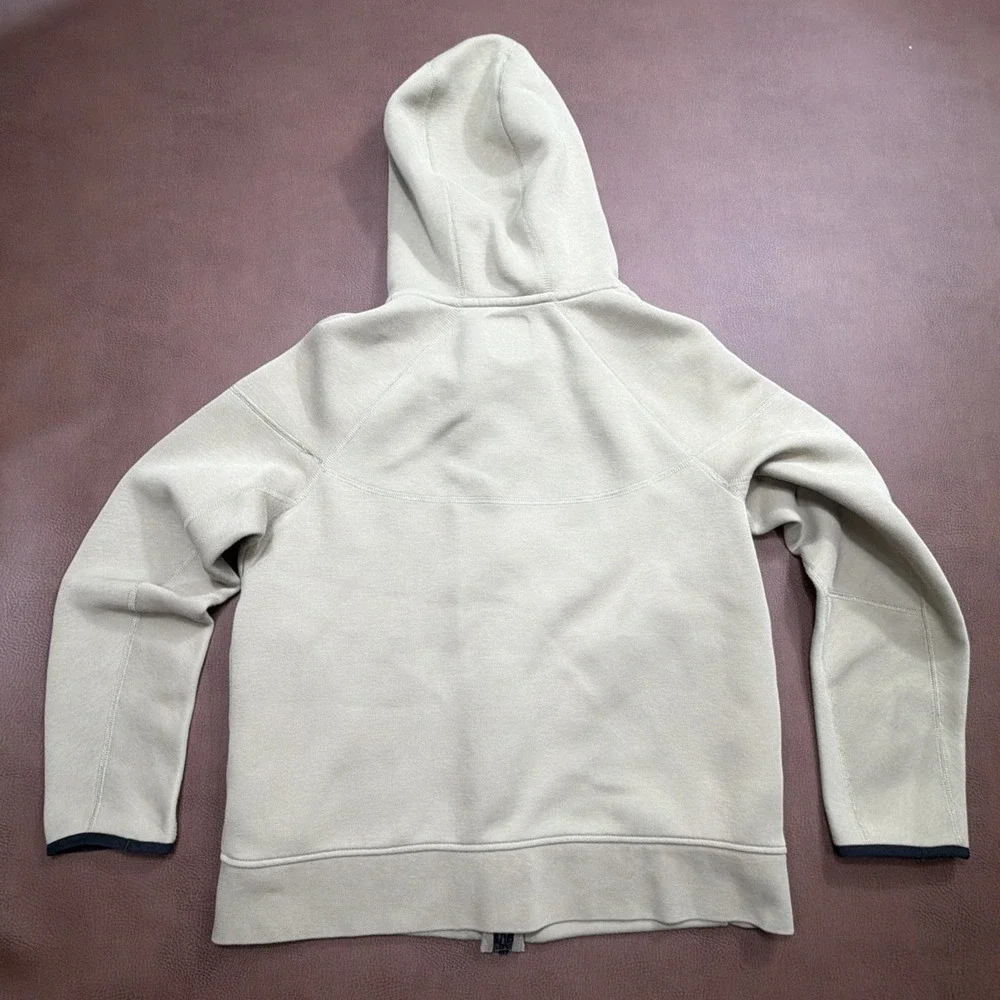 Nike Tech Fleece Full Zip Hoodie Sweatshirt Boys XL Khaki Tan Kids School Jacket